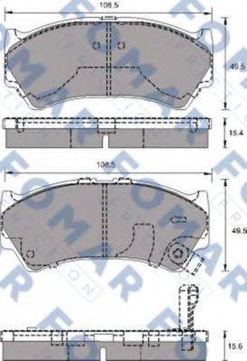 FOMAR FRICTION FO692981 Комплект гальмівних колодок, дискове гальмо