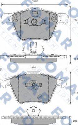 FOMAR FRICTION FO698081 Комплект гальмівних колодок, дискове гальмо