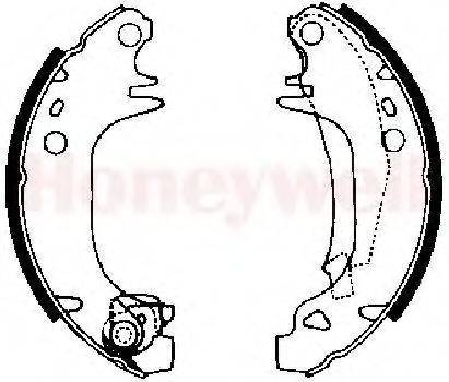 BENDIX 361447B Комплект гальмівних колодок