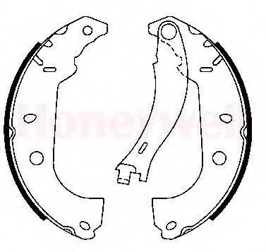 BENDIX 362325B Комплект гальмівних колодок