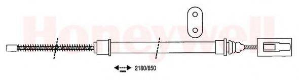 BENDIX 431052B Трос, стоянкова гальмівна система