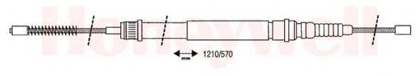 BENDIX 431105B Трос, стоянкова гальмівна система