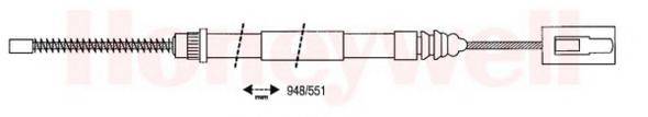 BENDIX 431106B Трос, стоянкова гальмівна система