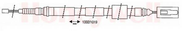 BENDIX 432159B Трос, стоянкова гальмівна система