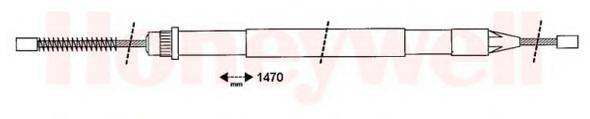 BENDIX 432422B Трос, стоянкова гальмівна система