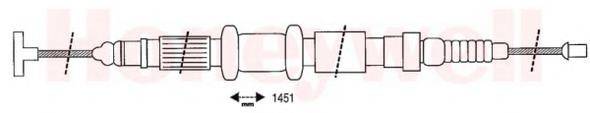 BENDIX 432627B Трос, стоянкова гальмівна система