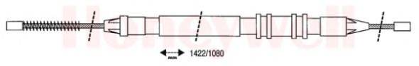 BENDIX 432858B Трос, стоянкова гальмівна система