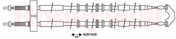 BENDIX 432936B Трос, стоянкова гальмівна система