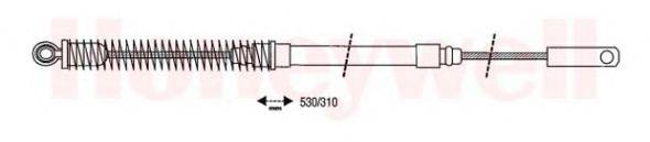 BENDIX 432989B Трос, стоянкова гальмівна система