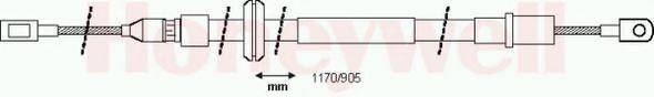 BENDIX 433021B Трос, стоянкова гальмівна система