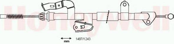 BENDIX 433141B Трос, стоянкова гальмівна система