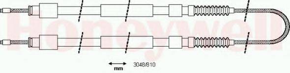 BENDIX 433173B Трос, стоянкова гальмівна система