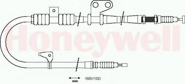 BENDIX 434346B Трос, стоянкова гальмівна система