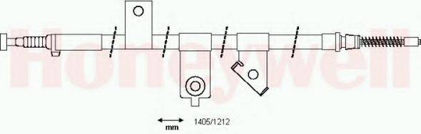 BENDIX 434364B Трос, стоянкова гальмівна система