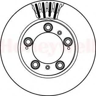 BENDIX 562162B гальмівний диск