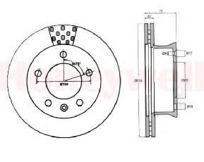 BENDIX 567760B гальмівний диск