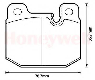 BENDIX 571271B Комплект гальмівних колодок, дискове гальмо