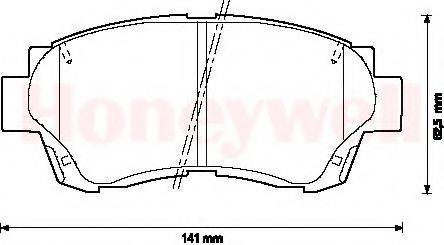 BENDIX 572392B Комплект гальмівних колодок, дискове гальмо