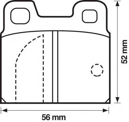 BENDIX 571804B Комплект гальмівних колодок, дискове гальмо