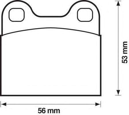 BENDIX 571205B Комплект гальмівних колодок, дискове гальмо