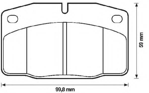 BENDIX 571276B Комплект гальмівних колодок, дискове гальмо