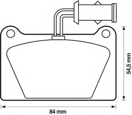 BENDIX 571294B Комплект гальмівних колодок, дискове гальмо