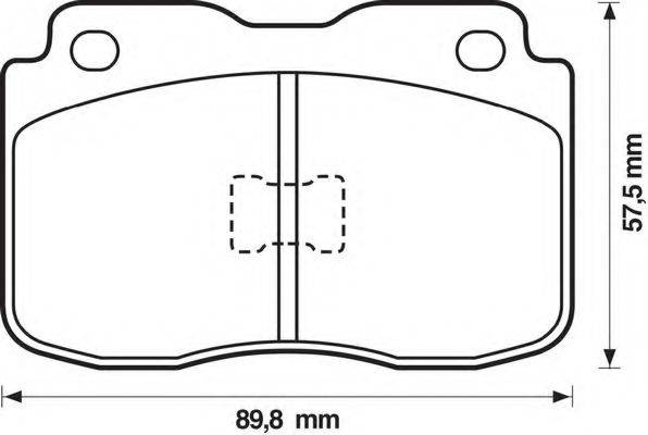 BENDIX 571305B Комплект гальмівних колодок, дискове гальмо