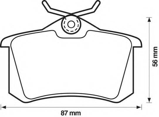 BENDIX 571361B Комплект гальмівних колодок, дискове гальмо