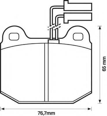 BENDIX 571381B Комплект гальмівних колодок, дискове гальмо