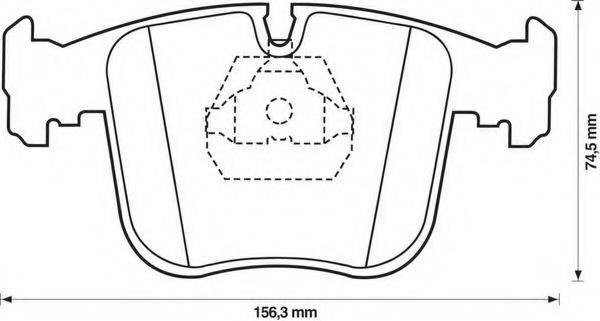 BENDIX 571485B Комплект гальмівних колодок, дискове гальмо