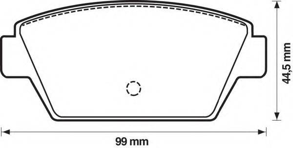 BENDIX 572159B Комплект гальмівних колодок, дискове гальмо