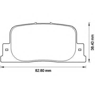 BENDIX 572559B Комплект гальмівних колодок, дискове гальмо