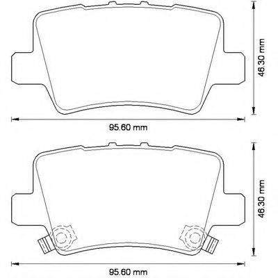 BENDIX 572580B Комплект гальмівних колодок, дискове гальмо