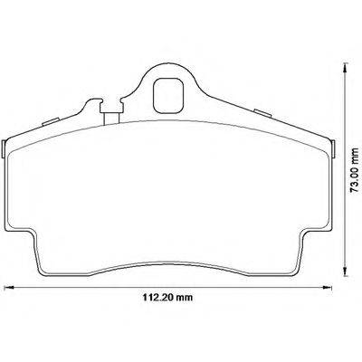 BENDIX 573229B Комплект гальмівних колодок, дискове гальмо