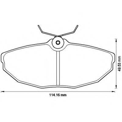 BENDIX 573237B Комплект гальмівних колодок, дискове гальмо