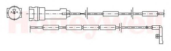 BENDIX 581341 Сигналізатор, знос гальмівних колодок