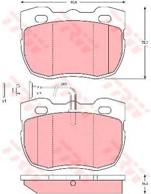 DR!VE+ DP1010100535 Комплект гальмівних колодок, дискове гальмо