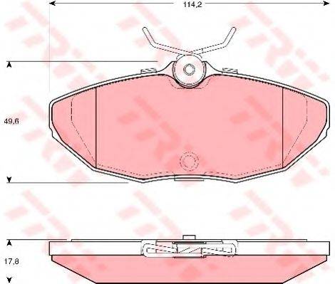 DR!VE+ DP1010100503 Комплект гальмівних колодок, дискове гальмо