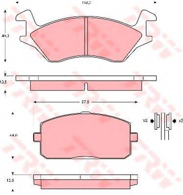 DR!VE+ DP1010100576 Комплект гальмівних колодок, дискове гальмо