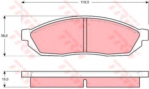 DR!VE+ DP1010100545 Комплект гальмівних колодок, дискове гальмо