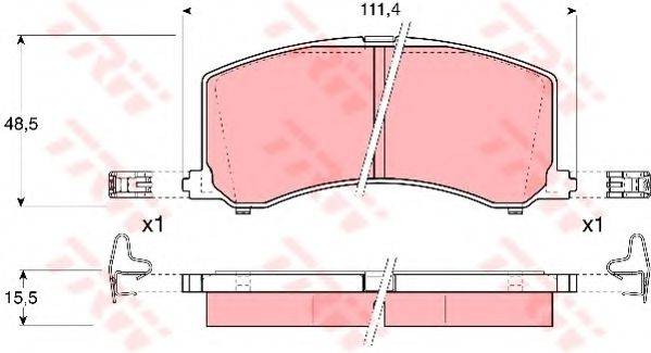 DR!VE+ DP1010100463 Комплект гальмівних колодок, дискове гальмо