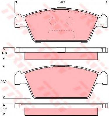 DR!VE+ DP1010100573 Комплект гальмівних колодок, дискове гальмо