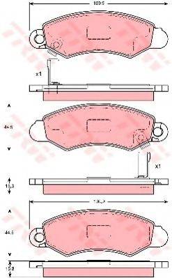 DR!VE+ DP1010100299 Комплект гальмівних колодок, дискове гальмо