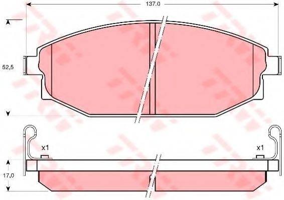 DR!VE+ DP1010100281 Комплект гальмівних колодок, дискове гальмо