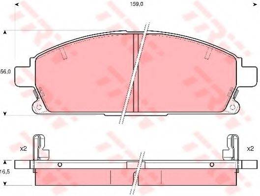 DR!VE+ DP1010100579 Комплект гальмівних колодок, дискове гальмо