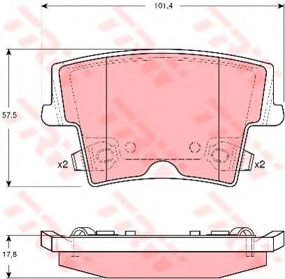 DR!VE+ DP1010100348 Комплект гальмівних колодок, дискове гальмо