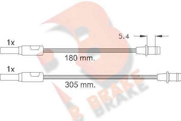 R BRAKE 610262RB Сигналізатор, знос гальмівних колодок