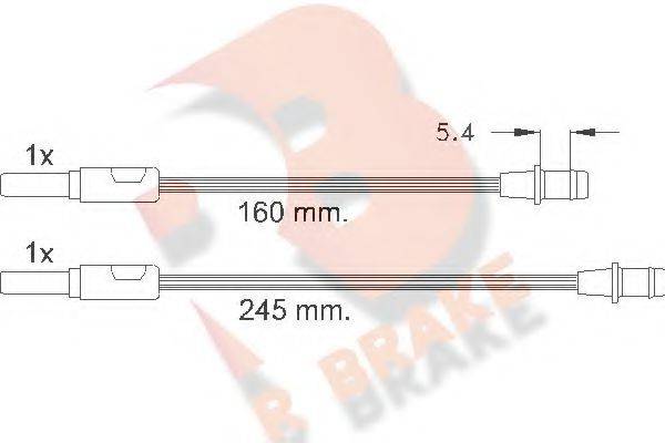 R BRAKE 610265RB Сигналізатор, знос гальмівних колодок