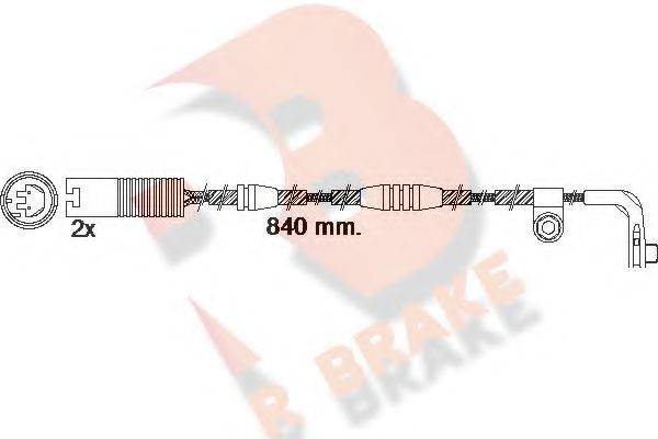 R BRAKE 610502RB Сигналізатор, знос гальмівних колодок