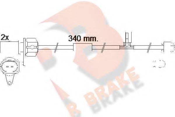 R BRAKE 610566RB Сигналізатор, знос гальмівних колодок